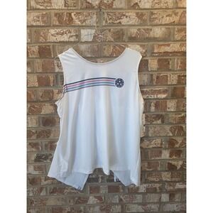 Lucky in Love Womens XL Pickleball Tank Top‎ Sleeveless Athletic Shirt